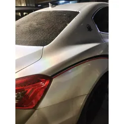 Matte Laser Silver Vinyl Car Wrap K-3014 review Sophia 02