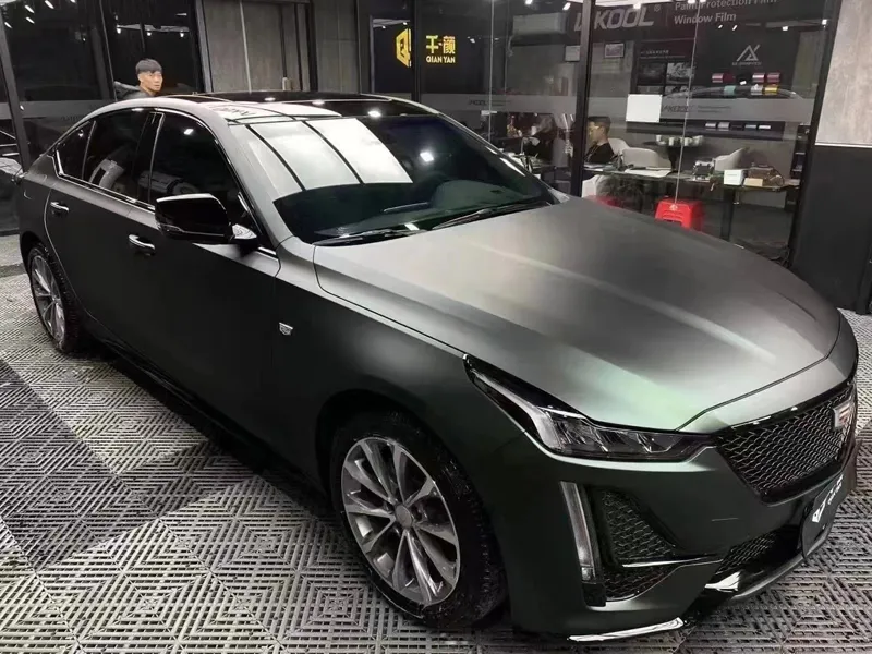 Matte Diamond Black Green Vinyl Car Wrap K-4011 review Defergfrbvfo