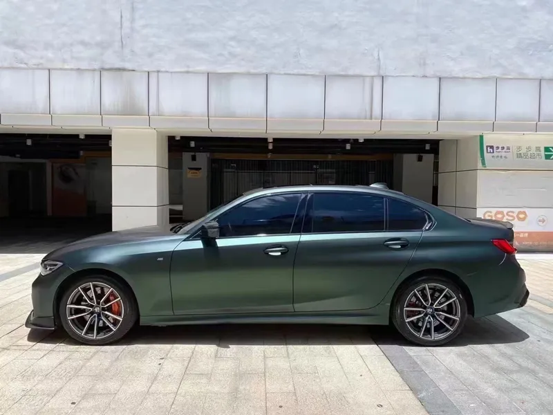 Matte Diamond Black Green Vinyl Car Wrap K-4011 review Yhyhybhng