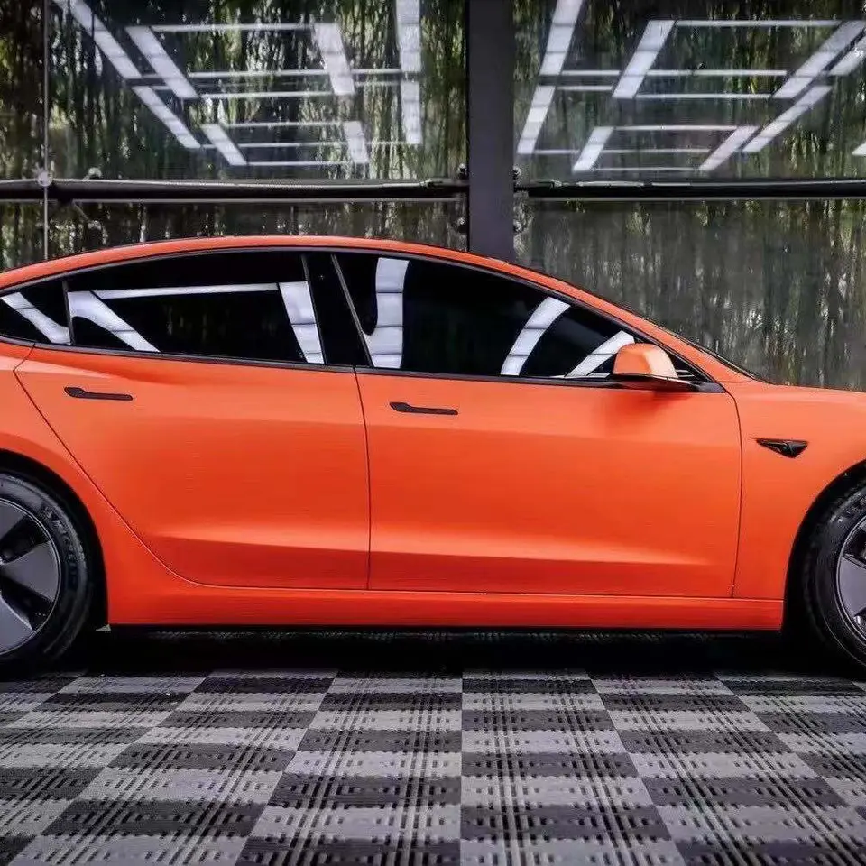 Ultimate Flat Orange Vinyl Car Wrap K-2016 review tyhbtgytg 02