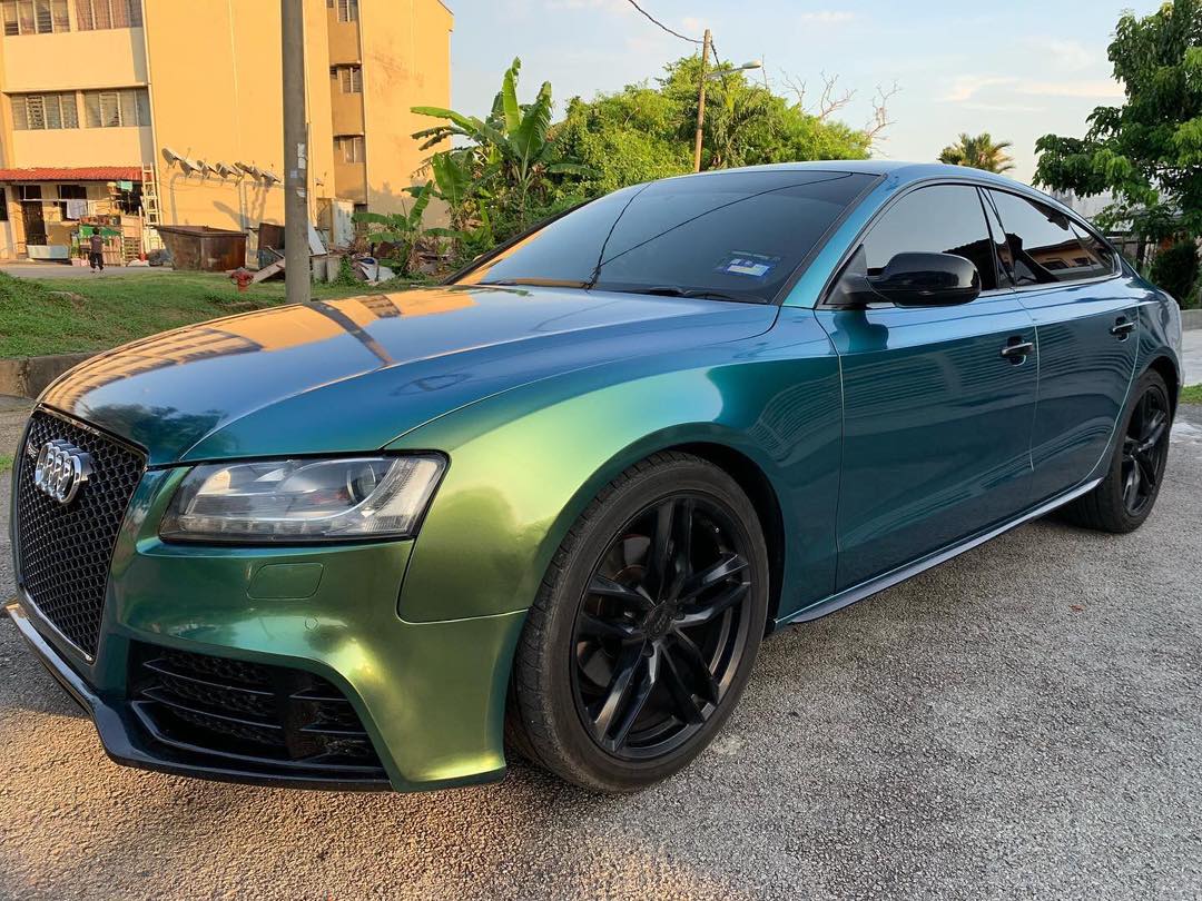 Glossy Chameleon Jungle Green Vinyl Car Wrap K-4036 review sddfbfgn 01