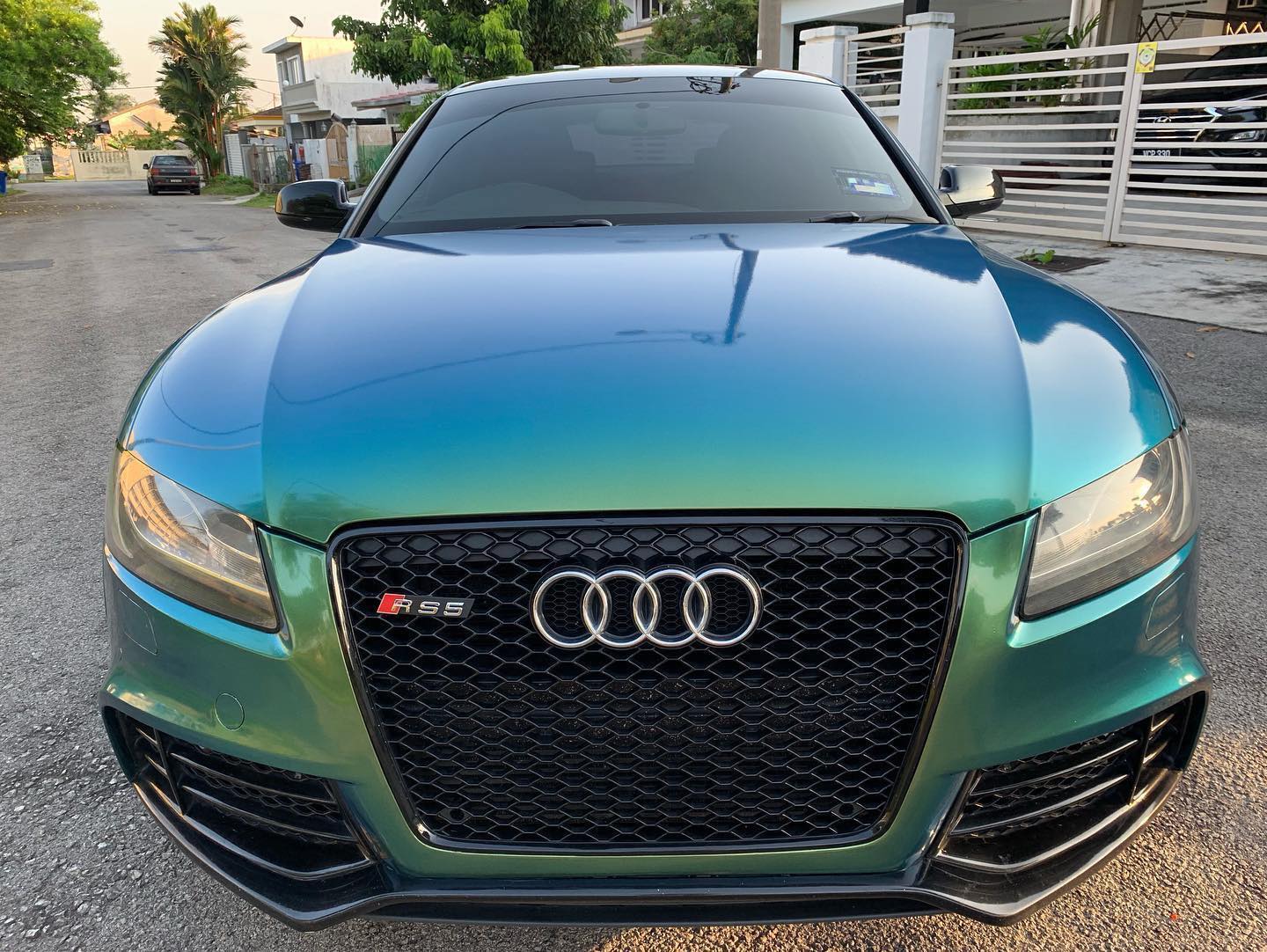 Glossy Chameleon Jungle Green Vinyl Car Wrap K-4036 review sddfbfgn 02