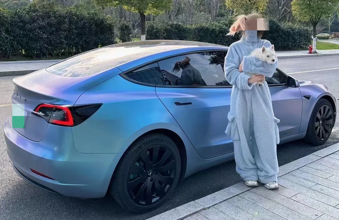 Matte Diamond Grey Blue Vinyl Car Wrap K-4006 review rfvfgtbn