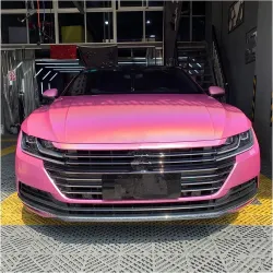 Glossy Laser Pink Vinyl Car Wrap K-3007 review Leg  Mbcn