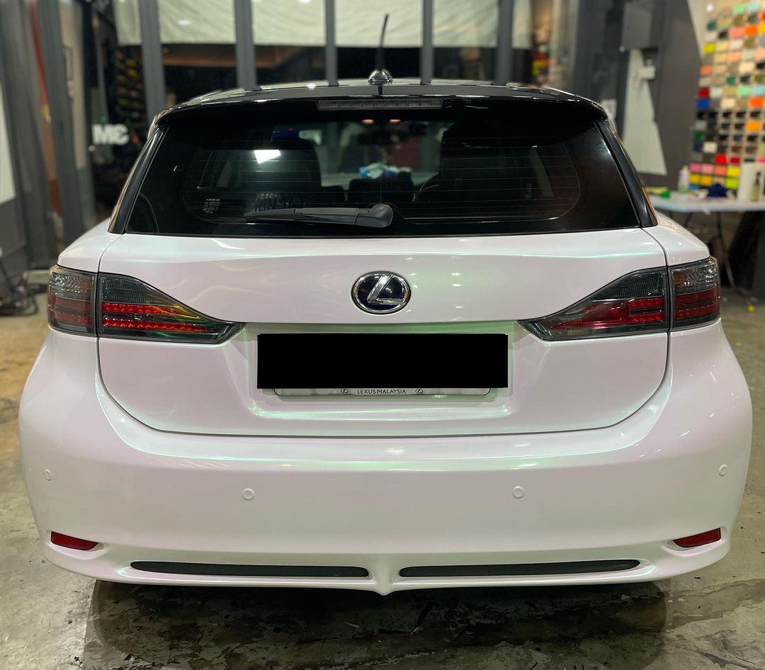 Glossy Aurora White Vinyl Car Wrap K-1610 review Myhbhbo