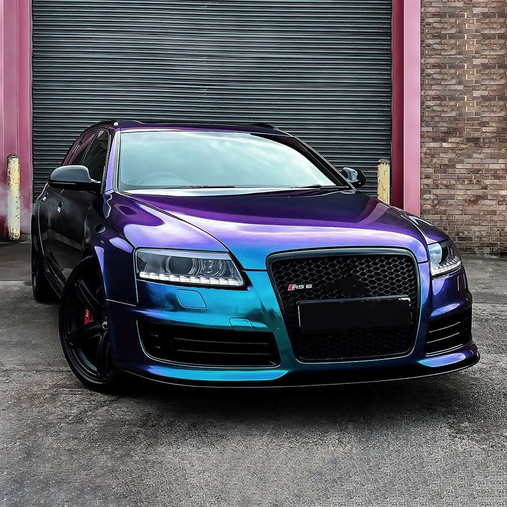 Glossy Auroral Blue Purple Vinyl Car Wrap K-4033 review Charlotte