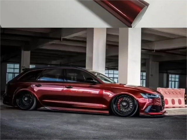 Glossy Liquid Dragon Red Vinyl Car Wrap K-1307 review Kaliehty