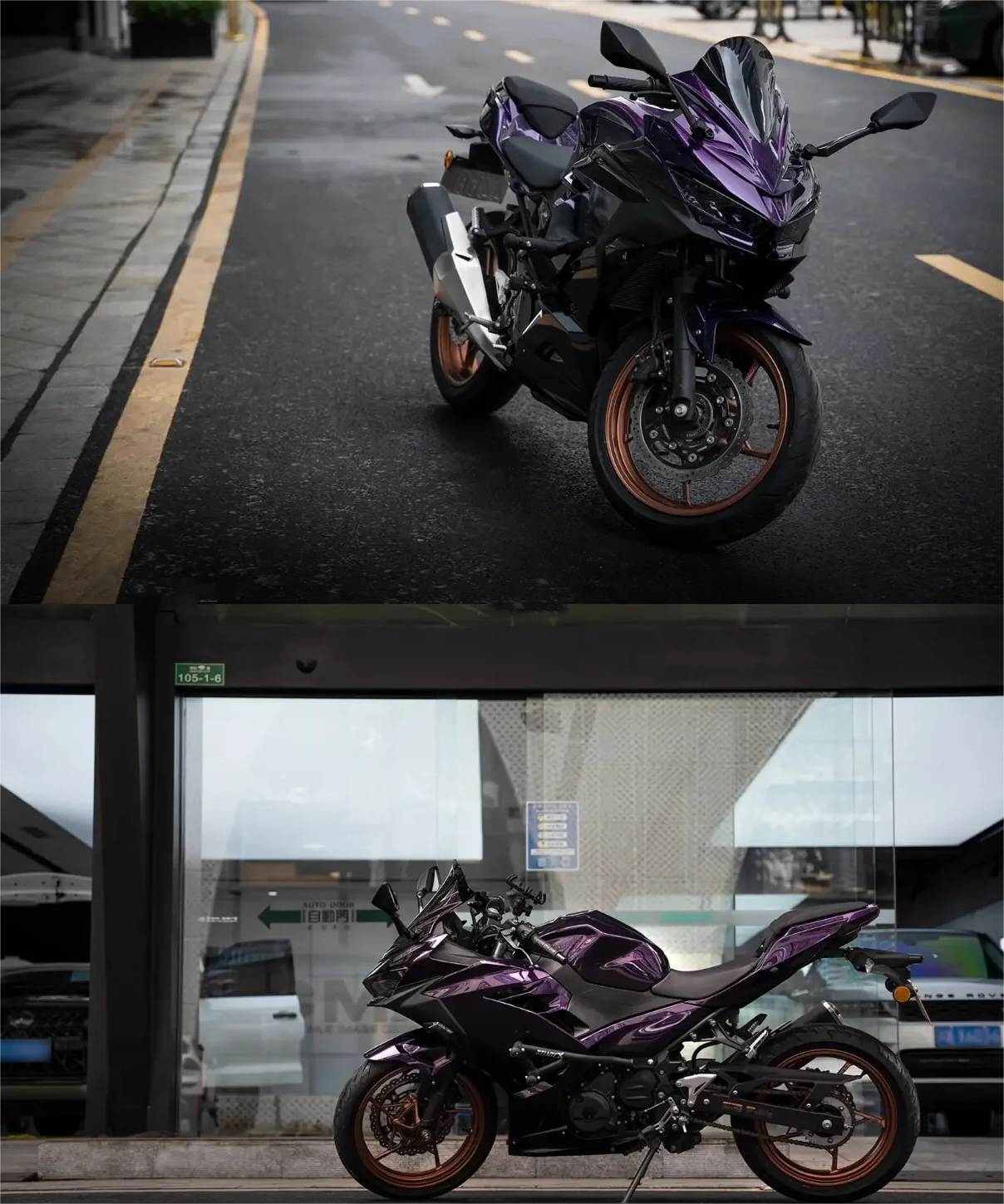 Glossy Midnight Purple Vinyl Car Wrap K-2114 review Steve