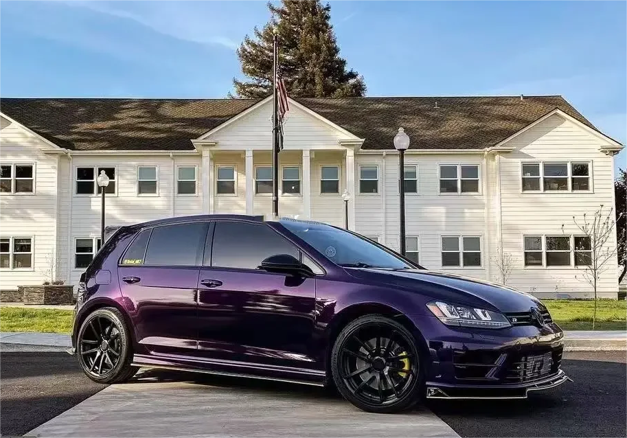Glossy Midnight Purple Vinyl Car Wrap K-2114 review Rilheg
