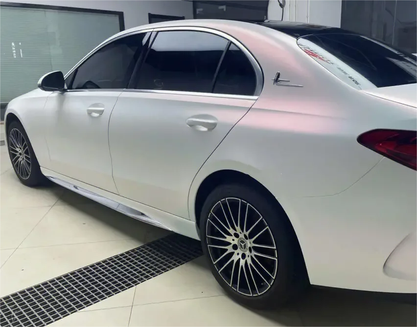 Glossy White to Red Vinyl Car Wrap K-9302 review Orhcgcle