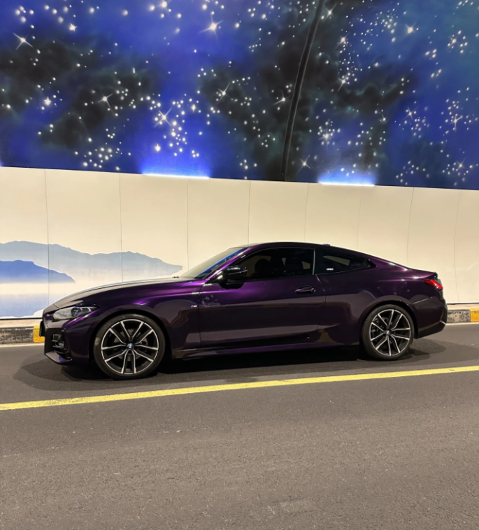 Glossy Midnight Purple Vinyl Car Wrap K-2114 review Ko Dc