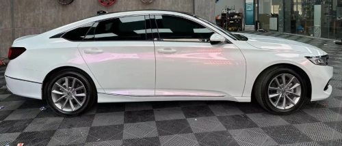 Glossy White to Red Vinyl Car Wrap K-9302 review Traffic Heavy