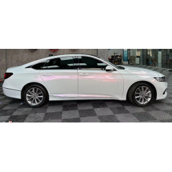 Glossy White to Red Vinyl Car Wrap K-9302 review Traffic Heavy