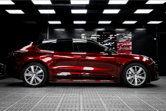 Glossy Liquid Dragon Red Vinyl Car Wrap K-1307 review Francle Jason