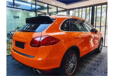 Kakawrap Glossy Crystal Orange Vinyl Car Wrap | Audi A4