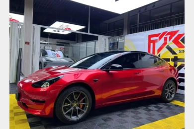 Kakawrap Metal Soul Red Vinyl Car Wrap | Alpha Giulia