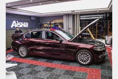 Kakawrap Metallic Black Rose Vinyl Car Wrap K-2102 | BMW 3 Series