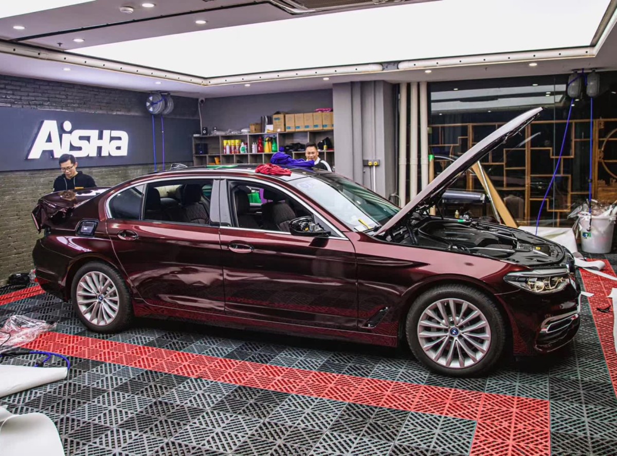 Kakawrap Metallic Black Rose Vinyl Car Wrap K-2102 | BMW 3 Series