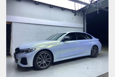 Glossy Magic Gold Blue Vinyl Car Wrap K-1001 | BMW 6