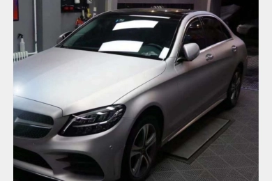 Kakawrap Ultimate Flat Silver Vinyl Car Wrap K-2012 | Mercedes-Benz C-Class