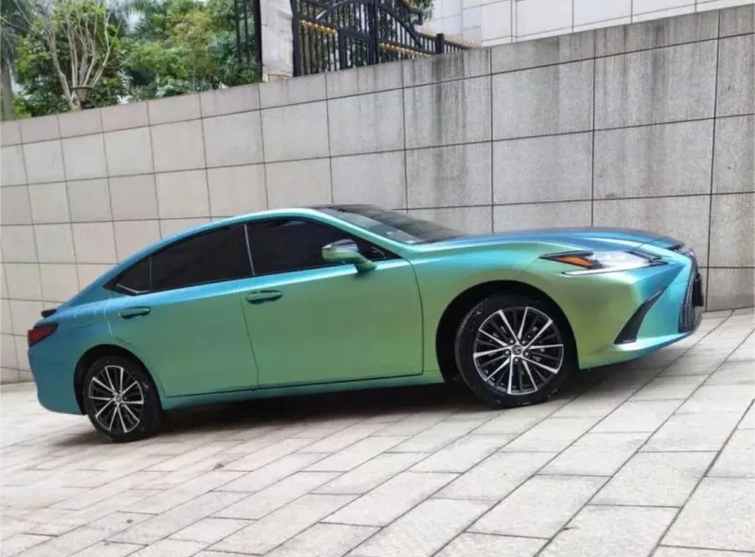 Kakawrap Matte Chameleon Spring Green Vinyl Car Wrap K-4035 | Audi A5