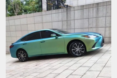 Kakawrap Matte Chameleon Spring Green Vinyl Car Wrap K-4035 | Audi A5