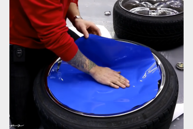 How To Wrap Car Wheel Faces 