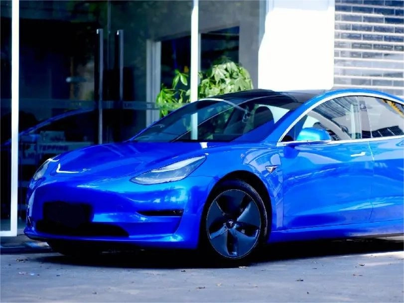Metal Paint Deep Blue Vinyl Car Wrap K-6006 