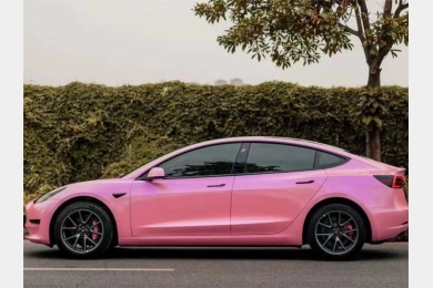 Twin Candy Purple Pink Vinyl Car Wrap K-5015 Case