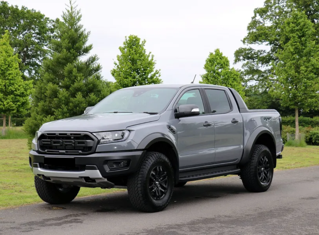 Ford Ranger Raptor Wrapped Ford Ranger Raptor | Light Nado Grey Vinyl Car Wrap K-1919
