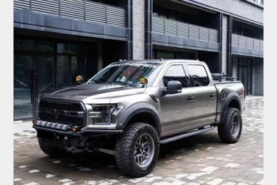 Ford F150 Raptor | Liquid Sliver Vinyl Car Wrap K-1306