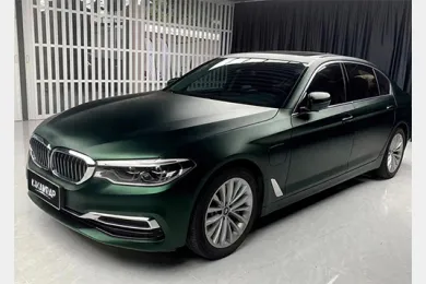  Matte Chrome Venom Green Vinyl Car Wrap K-1211 | BMW 5 Series