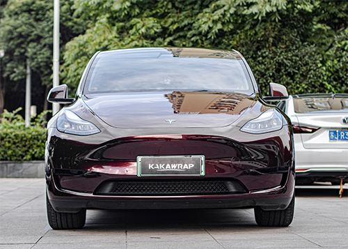 Glossy Metallic Black Rose Vinyl Car Wrap K-2102