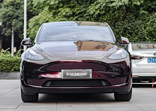 Glossy Metallic Black Rose Vinyl Car Wrap K-2102