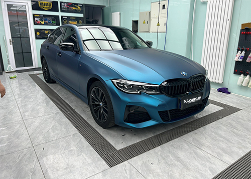  Ultra-Matte Night Blue Vinyl Car Wrap K-1019 | BMW 3 Series