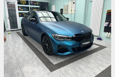  Ultra-Matte Night Blue Vinyl Car Wrap K-1019 | BMW 3 Series