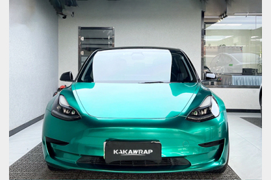  Glossy Metal Emerald Green Vinyl Car Wrap K-2105