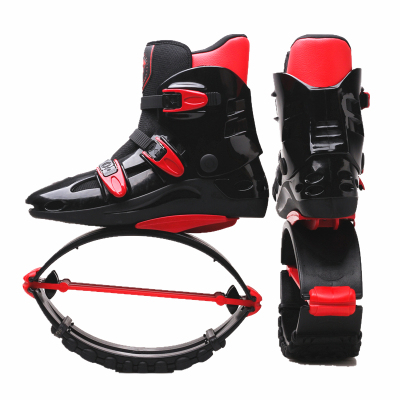 GEN1 Kangoo jumping shoes for kids Unisex Bounce Fitness Sports Stilts Rebound hopping Footwear Anti-Gravity Gym Boots Running Shoes RED+BLACK