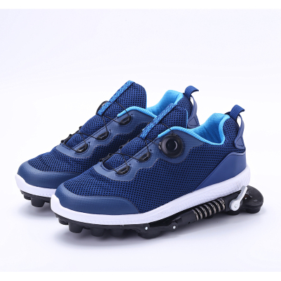 GEN2 Good export quality Sports running shoes Mechanical cushioning shoes Mechanical running shoes BLUE