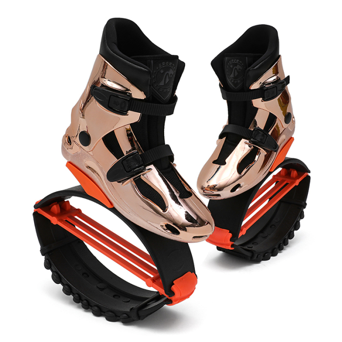 SYJ3-D High Quality Kangaroo Jumping Boots Private Custom Color Gym Adults Rebound Stilts Jump Shoes Indoor Fitness Bounce Boots golden