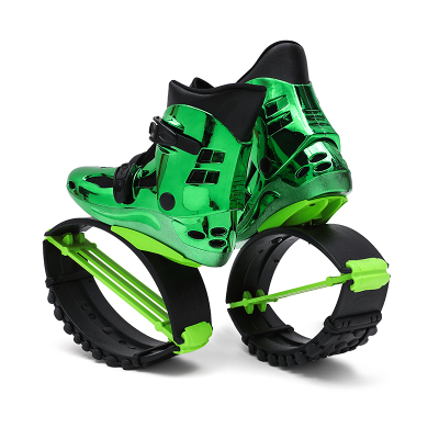 SYJ3-D High Quality Kangaroo Jumping Boots Private Custom Color Gym Adults Rebound Stilts Jump Shoes Indoor Fitness Bounce Boots green