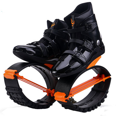 SYJ3 Hot Products New Bouncing Shoes Anti-Gravity Bounce Boots Indoor Fitness Kangaroo Jump Shoes Running Rebound Stilts Sport Shoe BLACK +ORANGE