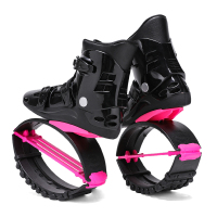 SYJ3 Hot Products New Bouncing Shoes Anti-Gravity Bounce Boots Indoor Fitness Kangaroo Jump Shoes Running Rebound Stilts Sport Shoe BLACK +PINK