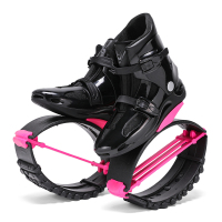 SYJ3 Hot Products New Bouncing Shoes Anti-Gravity Bounce Boots Indoor Fitness Kangaroo Jump Shoes Running Rebound Stilts Sport Shoe BLACK +PINK