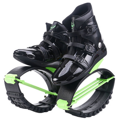 SYJ3 Hot Products New Bouncing Shoes Anti-Gravity Bounce Boots Indoor Fitness Kangaroo Jump Shoes Running Rebound Stilts Sport Shoe BLACK+GREEN