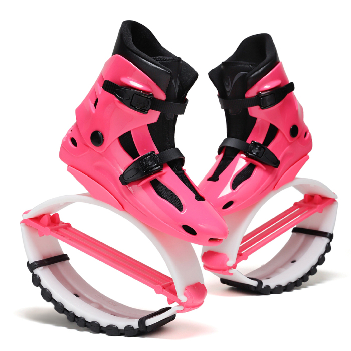 SYJ3 Hot Products New Bouncing Shoes Anti-Gravity Bounce Boots Indoor Fitness Kangaroo Jump Shoes Running Rebound Stilts Sport Shoe PINK