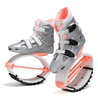 SYJ3 Hot Products New Bouncing Shoes Anti-Gravity Bounce Boots Indoor Fitness Kangaroo Jump Shoes Running Rebound Stilts Sport Shoe SILVER + PINK