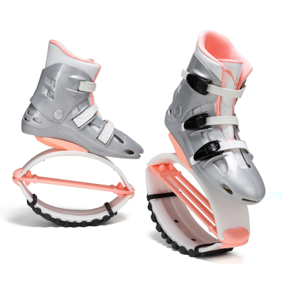 SYJ3 Hot Products New Bouncing Shoes Anti-Gravity Bounce Boots Indoor Fitness Kangaroo Jump Shoes Running Rebound Stilts Sport Shoe SILVER + PINK