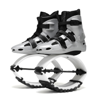 SYJ3 Hot Products New Bouncing Shoes Anti-Gravity Bounce Boots Indoor Fitness Kangaroo Jump Shoes Running Rebound Stilts Sport Shoe Silver+BLACK