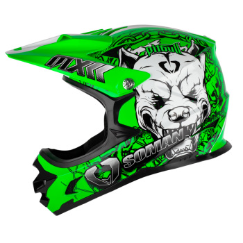 Motocross helmet-New SOMAN riding off-road helmet M9 dark green bulldog